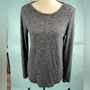 Black heather sweater long sleeved shirt